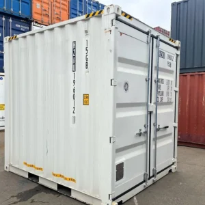 10 fuß high cube seecontainer | iicl standard | weiß |
