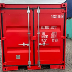8 fuß seecontainer rot