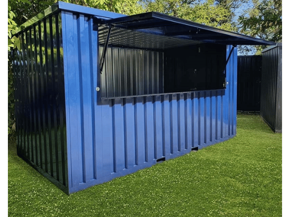 Zerlegbarer Bar-Container XL 4×2 Meter – Modulare Lösung für Veranstaltungen