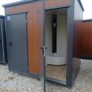 Sanitärcontainer mit Dusche und Toilette – Komplett ausgestattet, neu